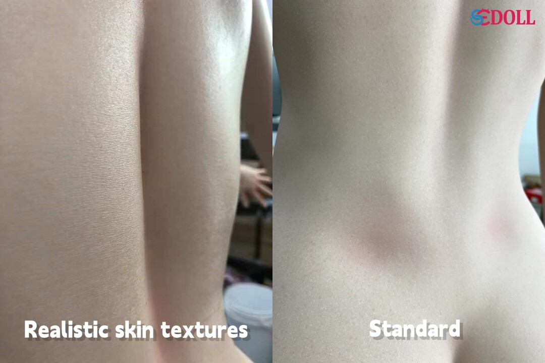 PEau texturée vs. Peau standard